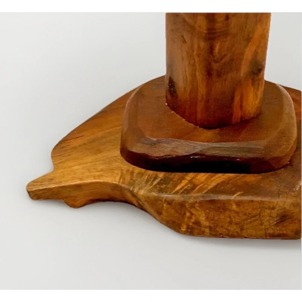 Abstract MCM Wood Art Sculpture Minimalist MCM Staging OOAK Room Decor VTG Boho